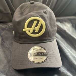 HAAS F1 New Era Grey Cap with Yellow Embroidered Logo, NWT